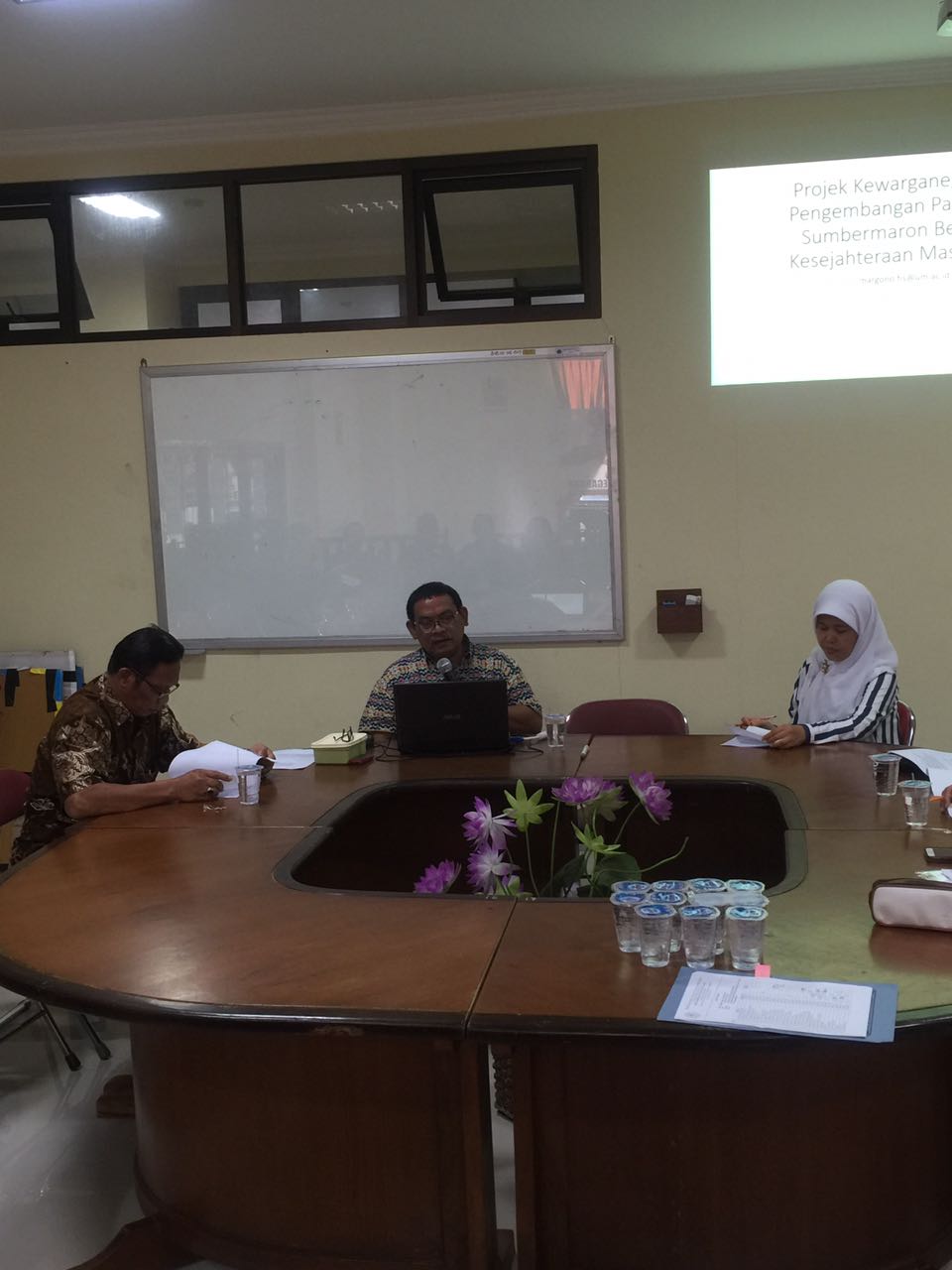 DISKUSI PROJEK KEWARGANEGARAAN: PENGEMBANGAN PARIWISATA SUMBERMARON BERBASIS KESEJAHTERAAN MASYARAKAT